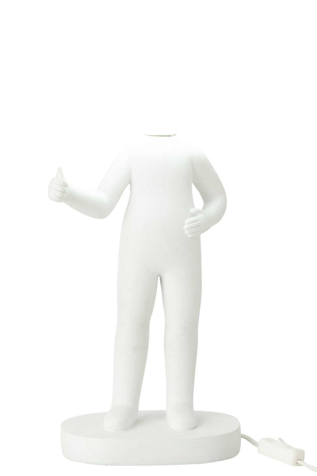 J-Line tafellamp Duim - hars - wit