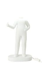 J-Line tafellamp Duim - hars - wit