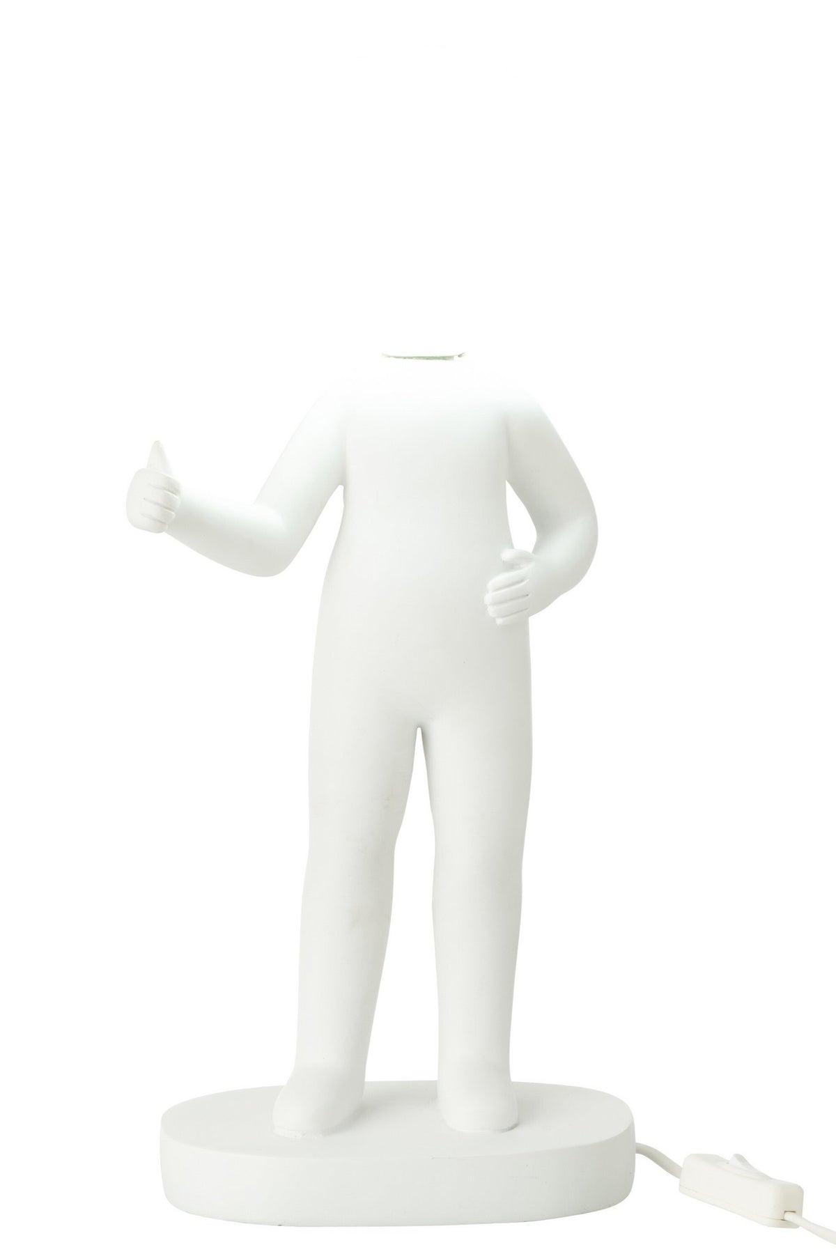 J-Line tafellamp Duim - hars - wit