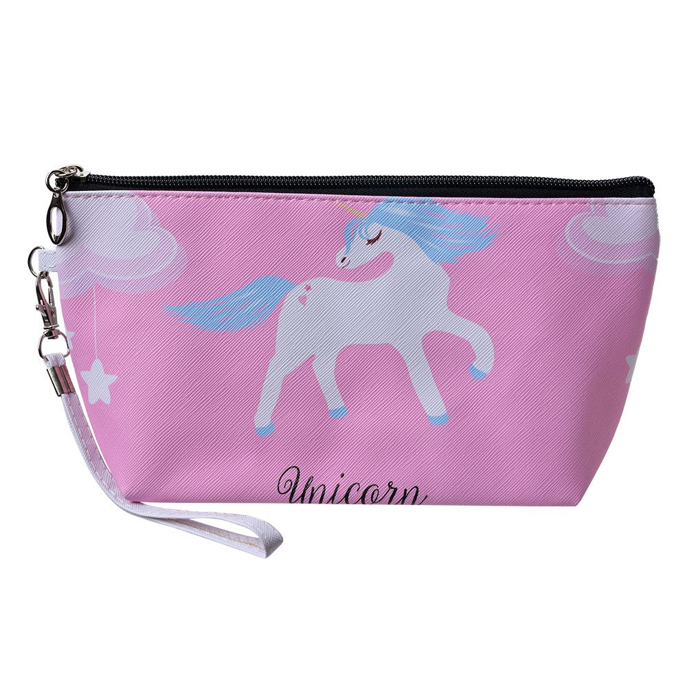 Toilettas Dames 23x13 cm Roze Polyester Eenhoorn