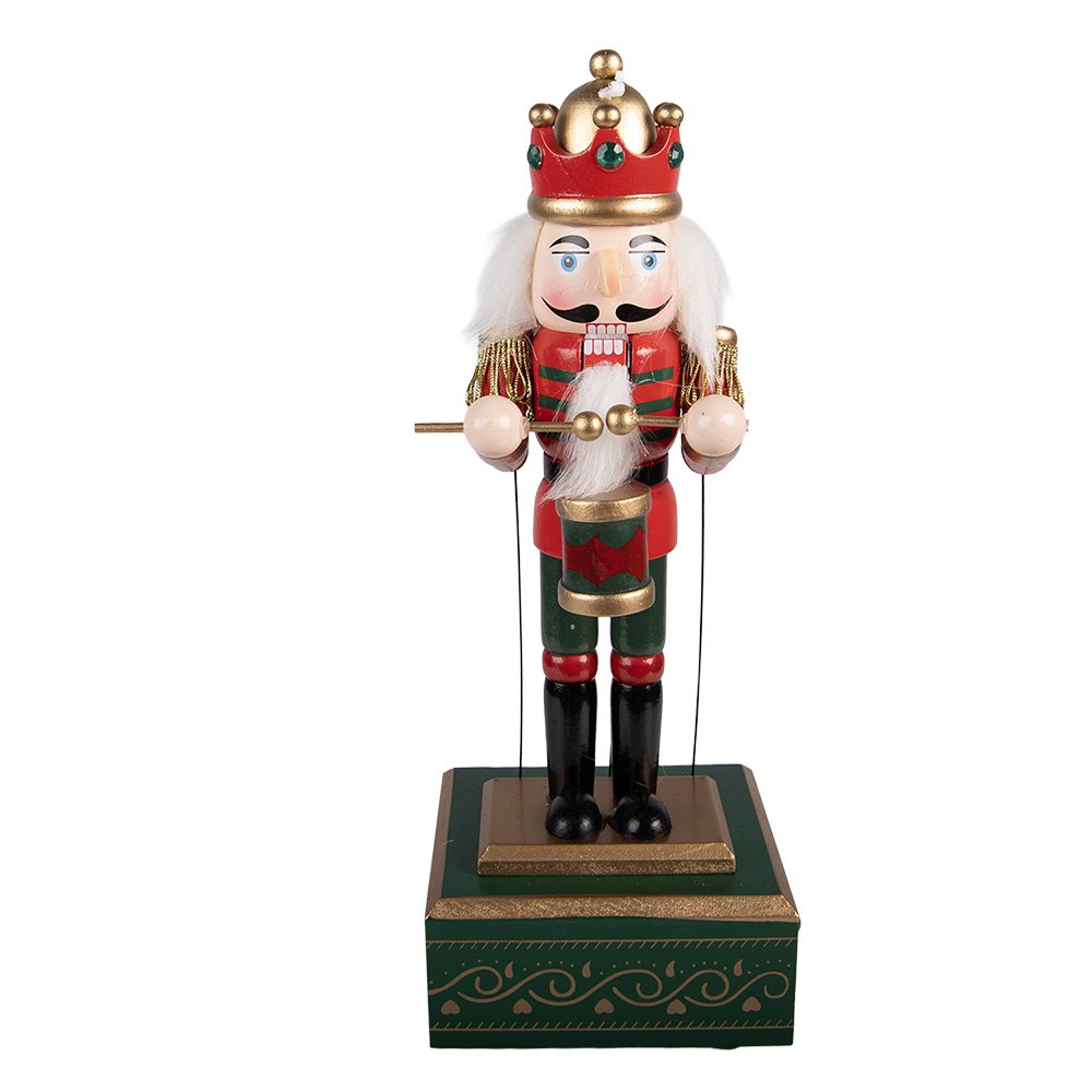 Muziekdoos Notenkraker 12x9x30 cm Groen Hout