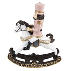 Decoratie notenkraker op hobbelpaard 15x5x18 cm