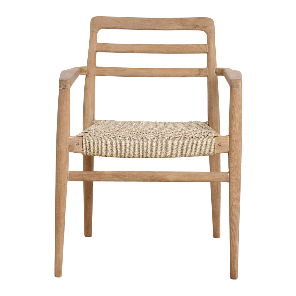 Verano teakhouten tuinstoel met armleuning - FSC-gerecycled hout
