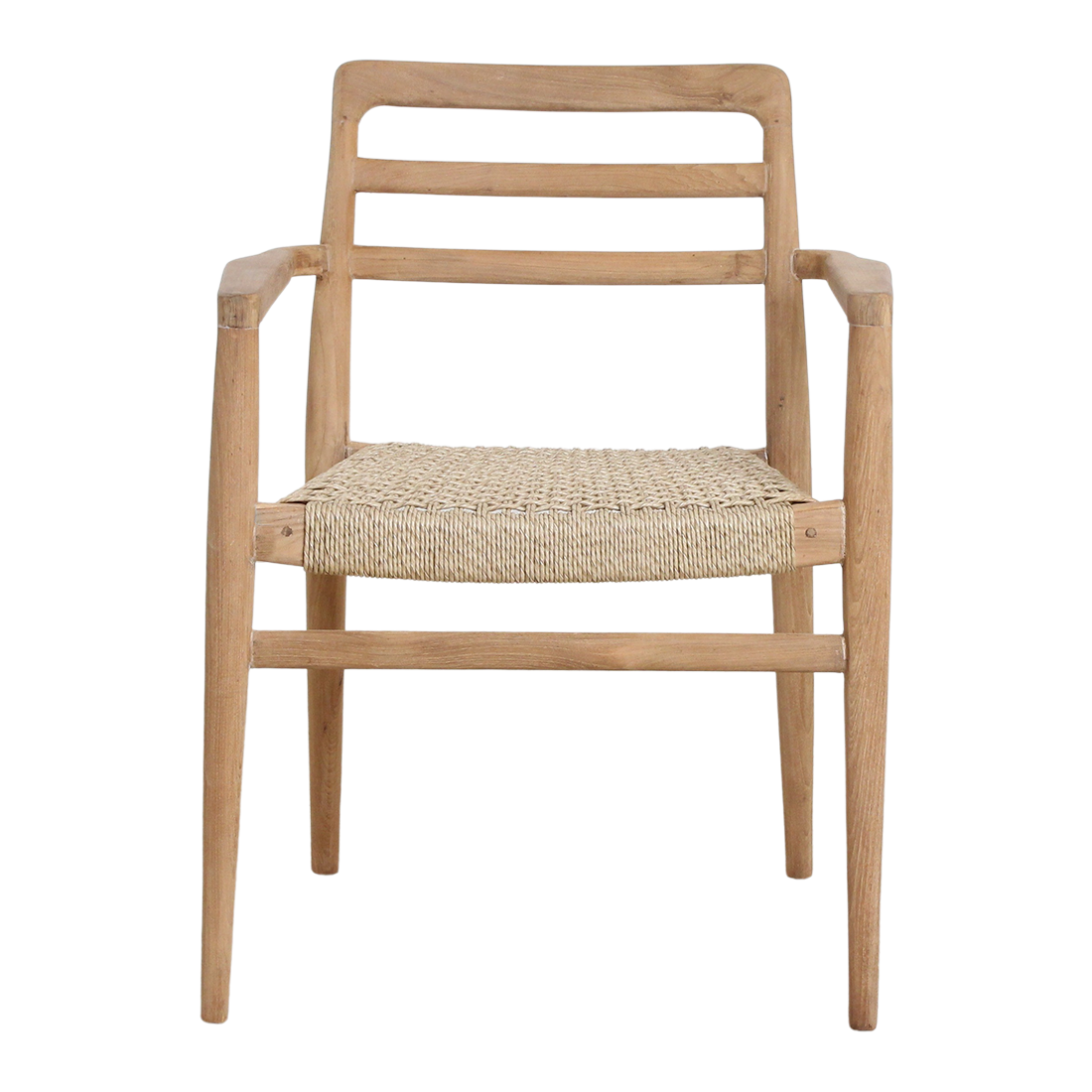 Verano teakhouten tuinstoel met armleuning - FSC-gerecycled hout