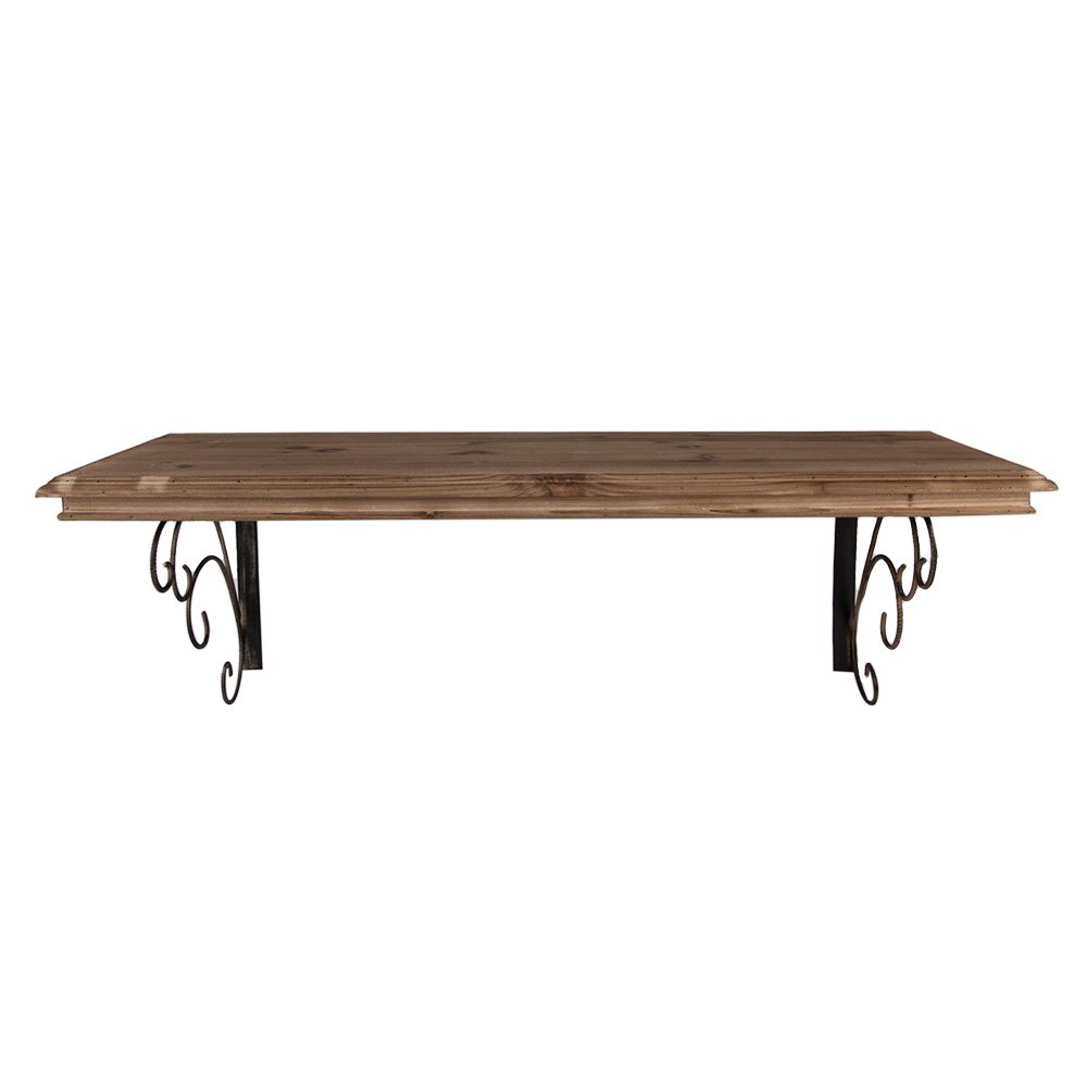 Wandplank 105x35x35 cm Bruin Hout