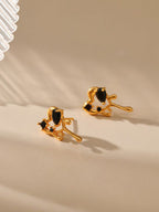 Eigentijdse studs – modieuze oorbellen – veelkleurige legering – retailassortiment