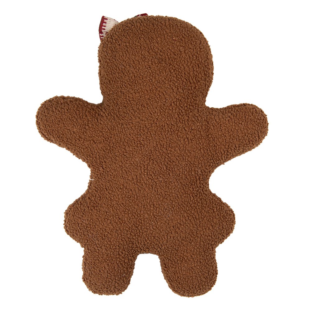 Sierkussen Gingerbread man 35x5x44 cm Bruin Polyester