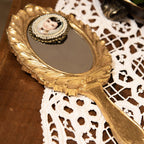 Handspiegel 13x27 cm Goudtkleurig polyresin