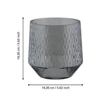 Windlicht Bezamby Smoke 14x14cm