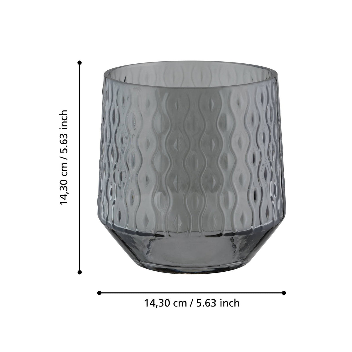Windlicht Bezamby Smoke 14x14cm