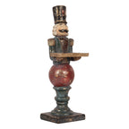 Kerstdecoratie Beeld Notenkraker 10x9x29 cm Rood Kunststof