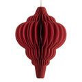 Kersthanger Ø 9x12 cm rood papieren