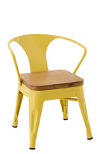J-Line kinderstoel Evi - ijzer - geel