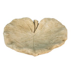 Vogelvoederbak Blad 22x22x6 cm beige Steen