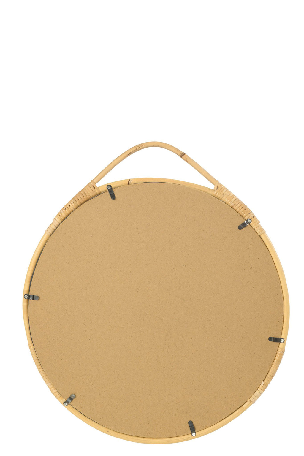 J-Line spiegel Jordan Rond - glas - naturel