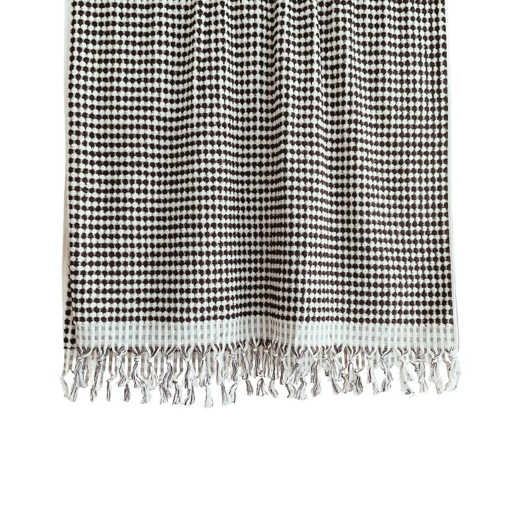 PomPom Handdoek Black