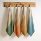 Katoenen bamboe wafelhanddoek - Dip Dye, duurzaam