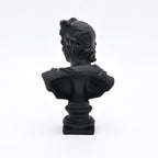 Zwarte Apollo buste sculptuur voor modern interieur
