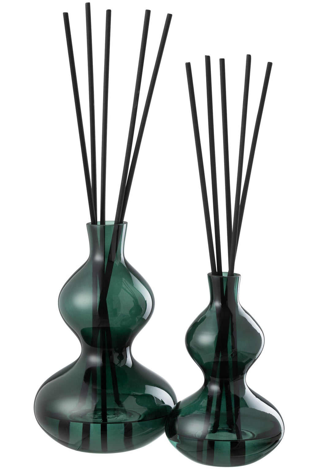 J-Line geurolie cedar Breeze - glas - donkergroen - large