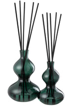J-Line geurolie cedar Breeze - glas - donkergroen - large