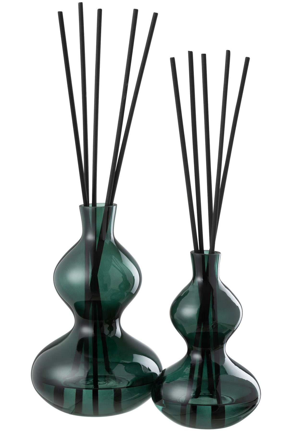 J-Line geurolie cedar Breeze - glas - donkergroen - large