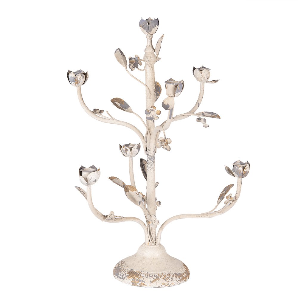 Kandelaar Ø 39x51 cm beige metaal