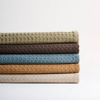 Katoenen bamboe handdoekwafel - verhoogd absorptievermogen