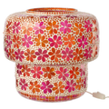 J-Line tafellamp Mozaïek - glas - roze/oranje - L