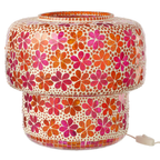 J-Line tafellamp Mozaïek - glas - roze/oranje - L