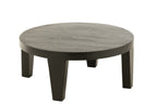 J-Line Salontafel Rond Mango Hout Matte Zwart