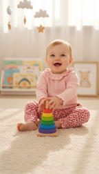 Little Chiq Baby legging roze panterprint