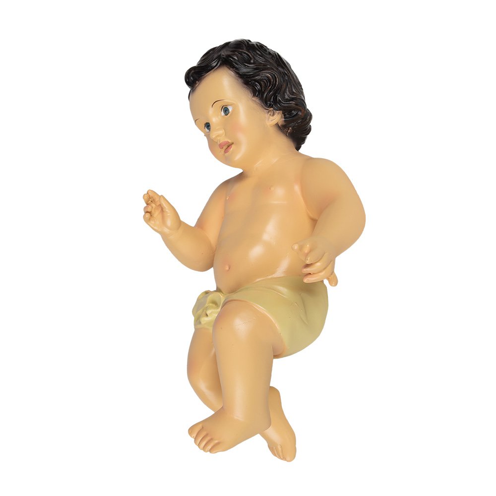 Decoratie Beeld Jezus 20x15x37 cm Beige Kunststof