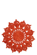J-Line placemat Zonnebloem - jute - donkeroranje