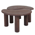 Salontafel Lina - Espresso Mangohout - Set van 2