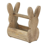Houten Kistje Konijn 16x12x25 cm Bruin Hout Opbergkistje