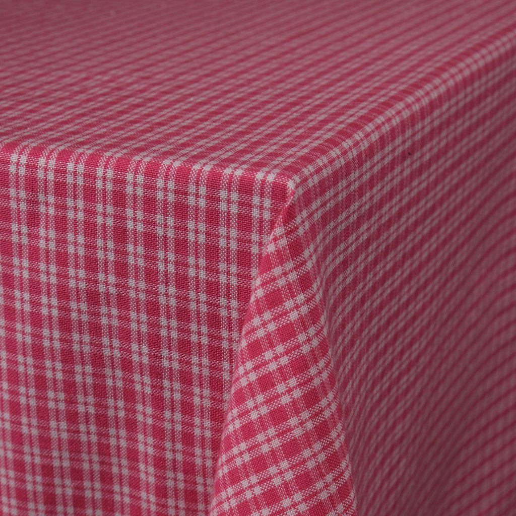 Small Check Tafelkleed Textiel rouge 140x250cm