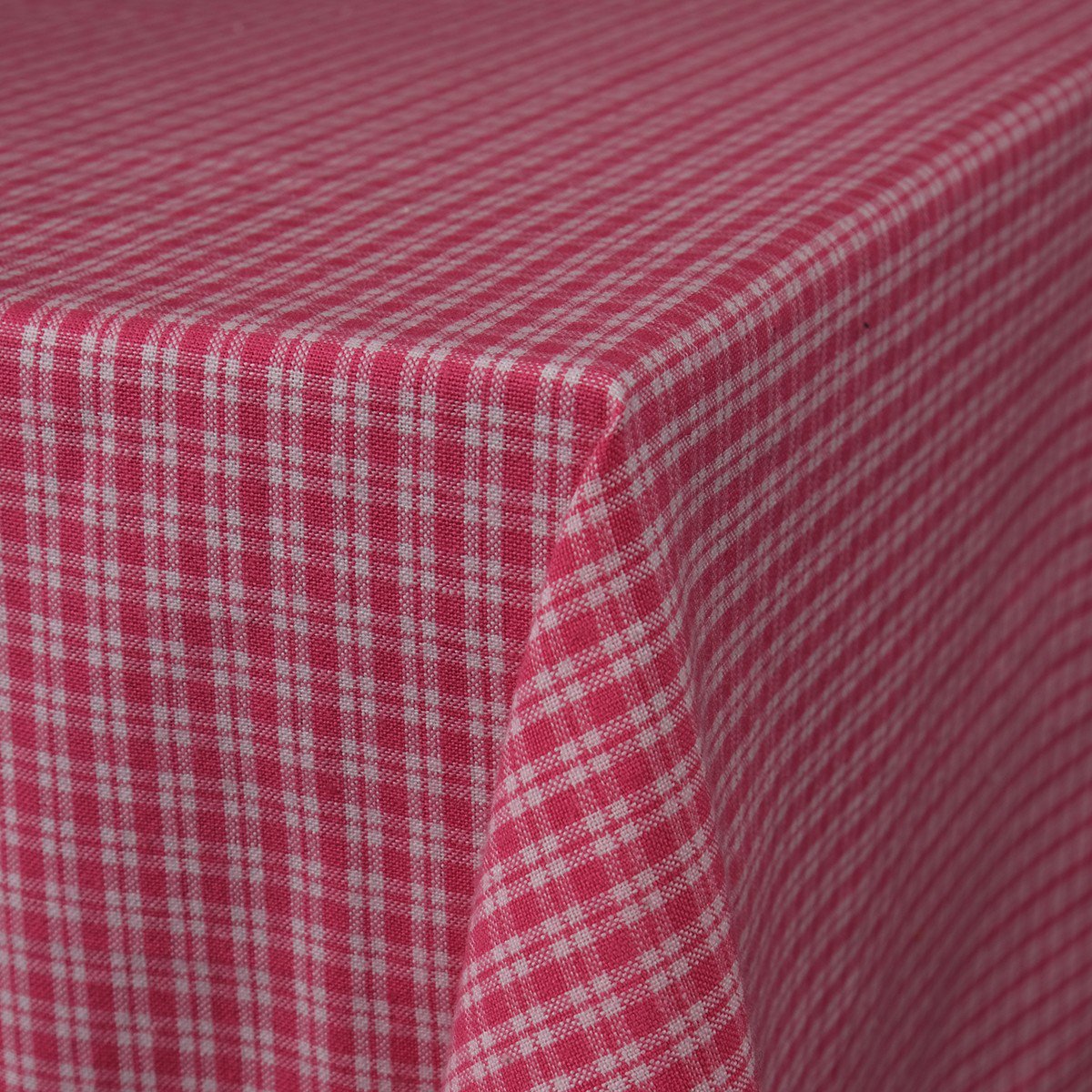 Small Check Tafelkleed Textiel rouge 140x250cm