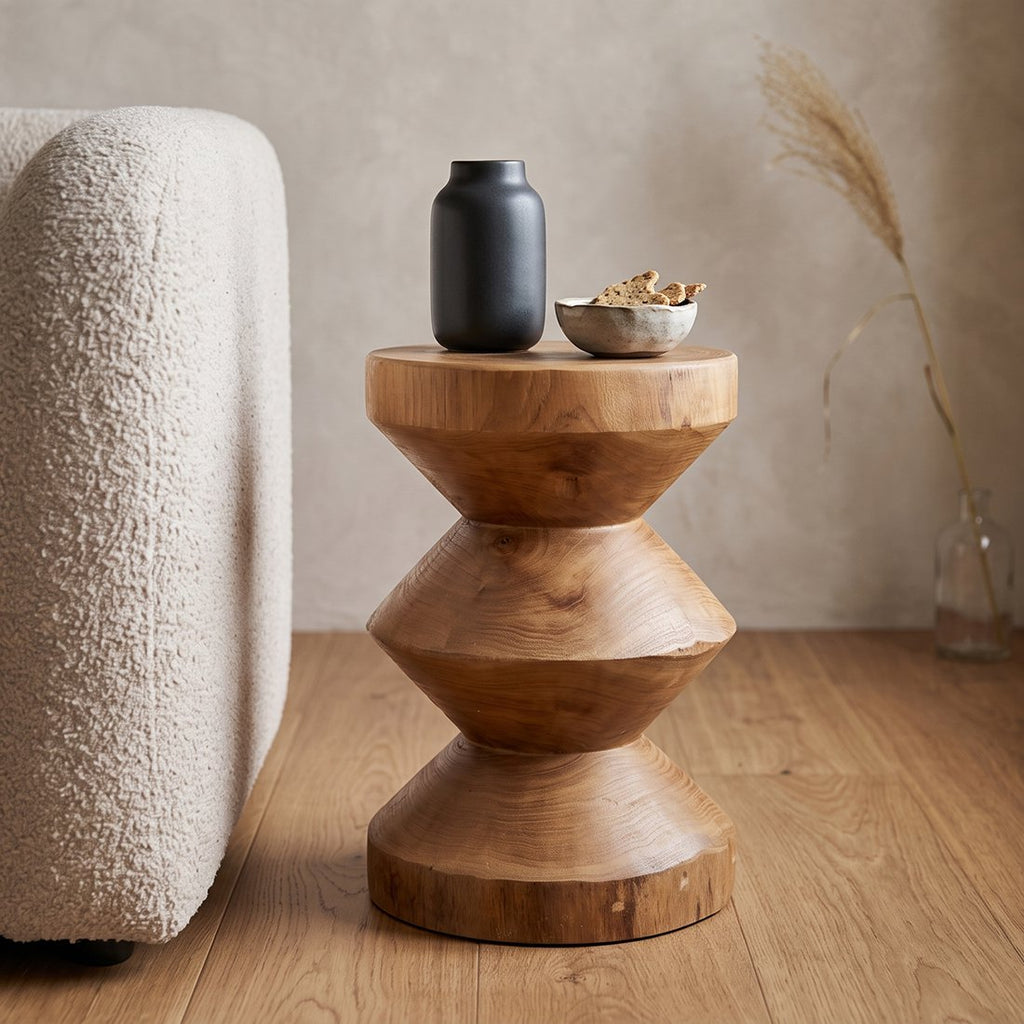 Forma teak bijzettafel Rizo naturel