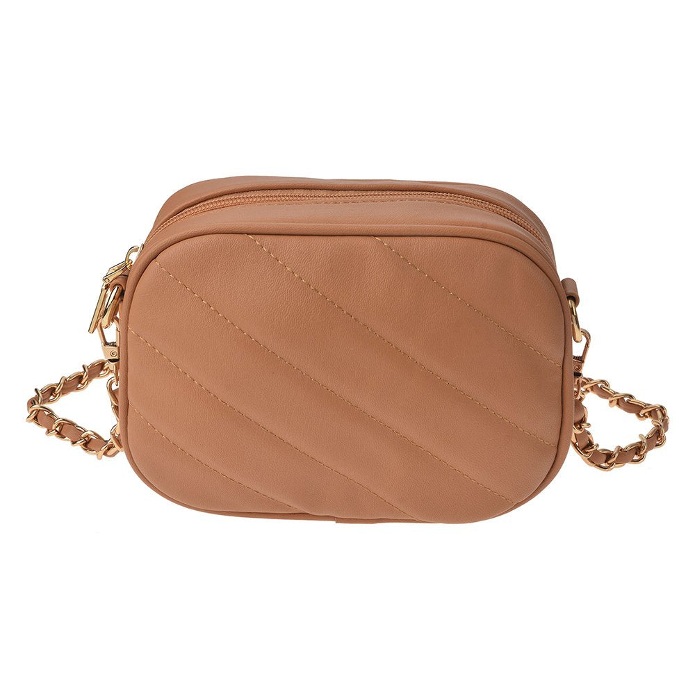 Handtas Dames Beige, Kunstleer 18x13x7 cm