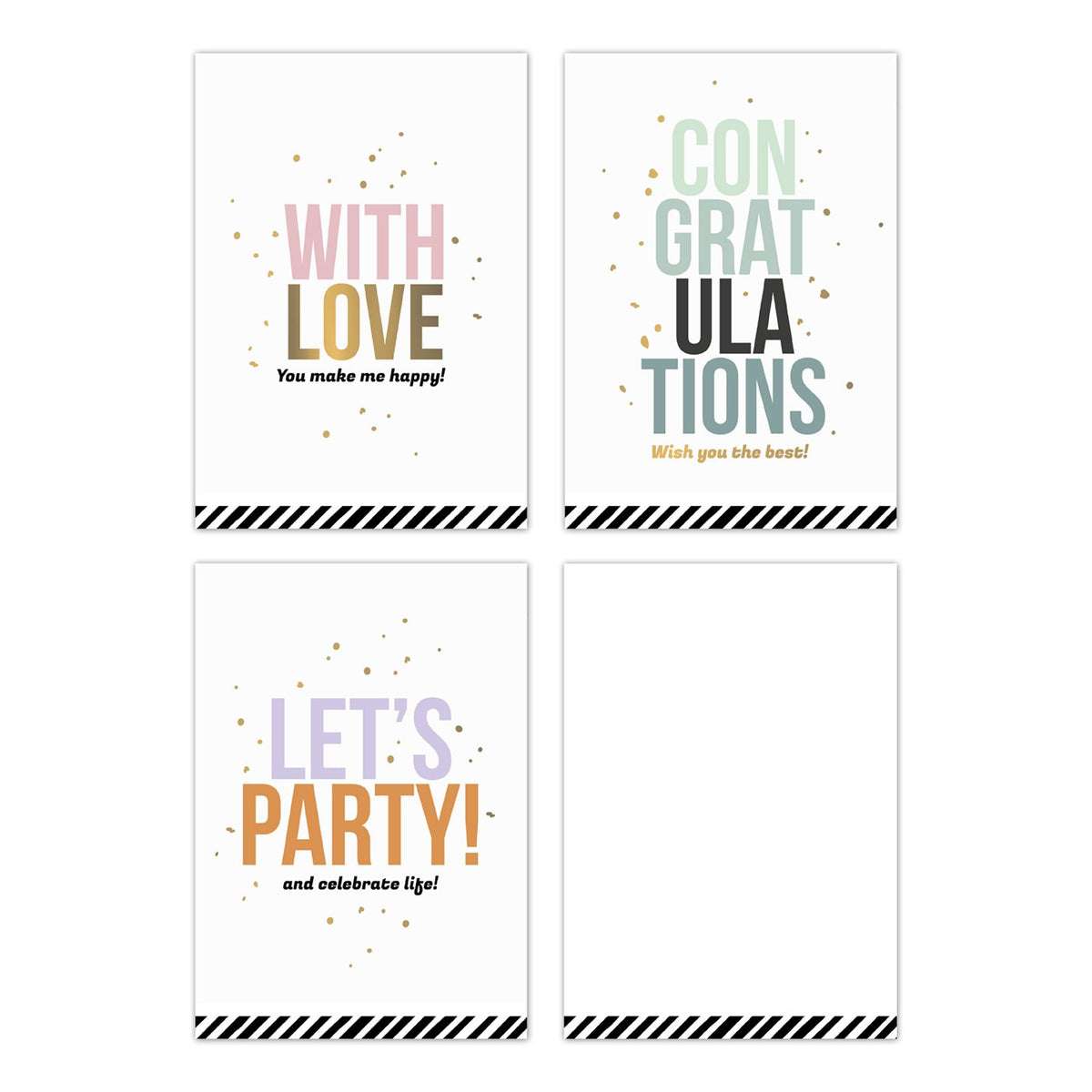 Summer Party '22 mini kaartjes - Text Mix - 30 stuks