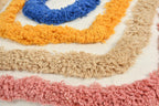 Kussenhoes – Getufte geometrische pompon – 16x16 inch (enkele eenheid)
