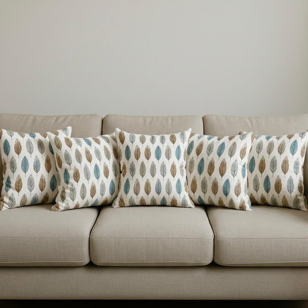 Fluwelen kussenhoezen – Designer bedrukt polyester – Gemaakt in India – 20x20 inch, set van 3