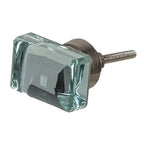 Deurknop set van 4 4 cm transparant Glas Meubelknop
