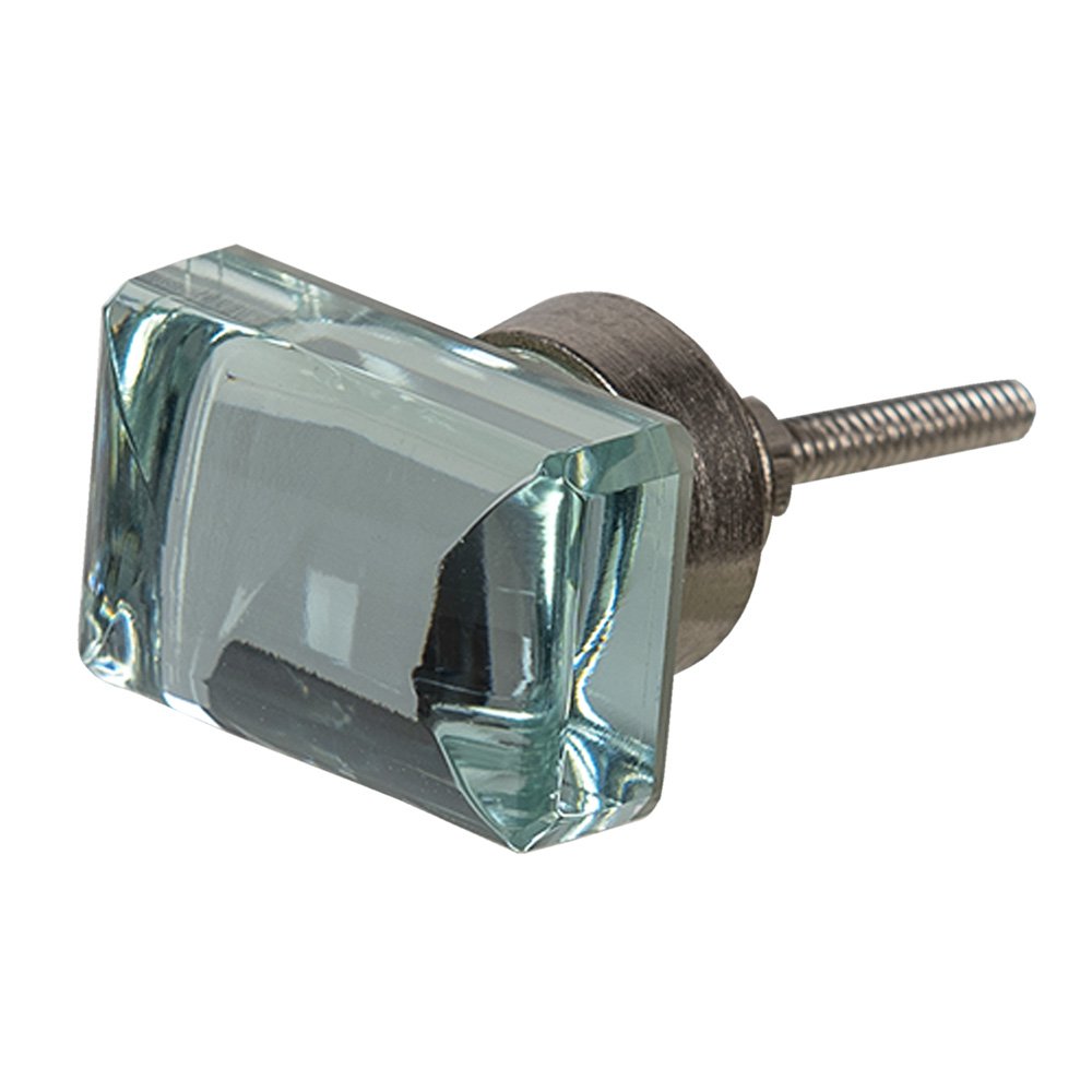 Deurknop set van 4 4 cm transparant Glas Meubelknop