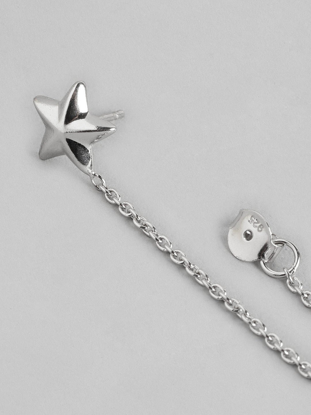 Oorbellen | Mismatch Star Stud Sterling Zilver | Rhodium