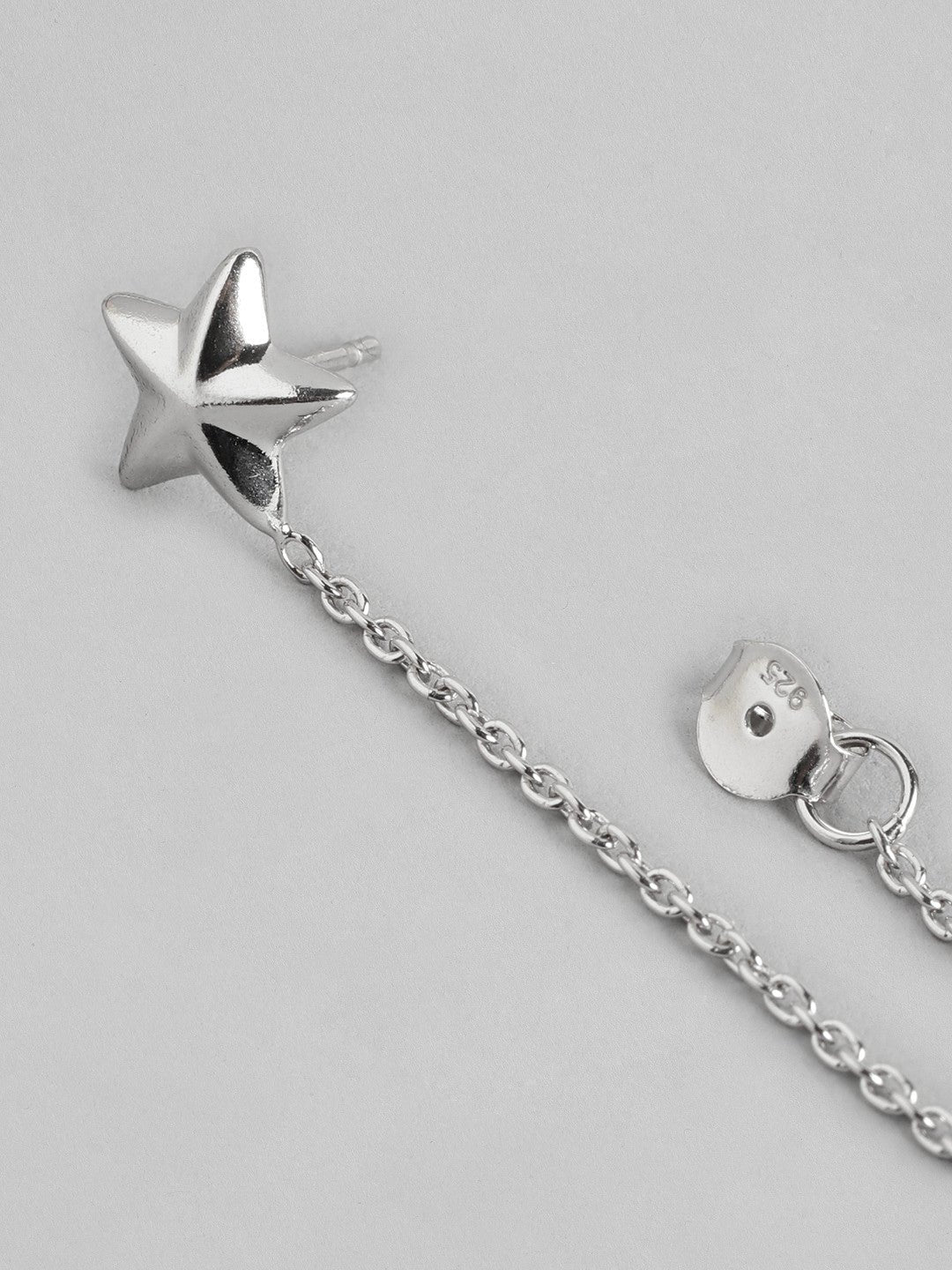 Oorbellen | Mismatch Star Stud Sterling Zilver | Rhodium
