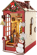 Robotime, DIY Book Nook Boekensteun Christmas Indoor Scene, TGC07, 21,8x13,6x24,7 cm