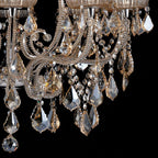 Kroonluchter Ø 71x80 cm Transparant IJzer Hanglamp