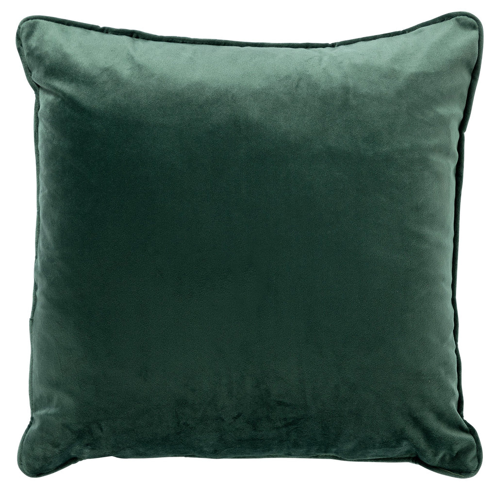 Textino Stars - Kussen 45x45 cm - Kerstdecoratie - Fluweel - Bergzicht - Groen