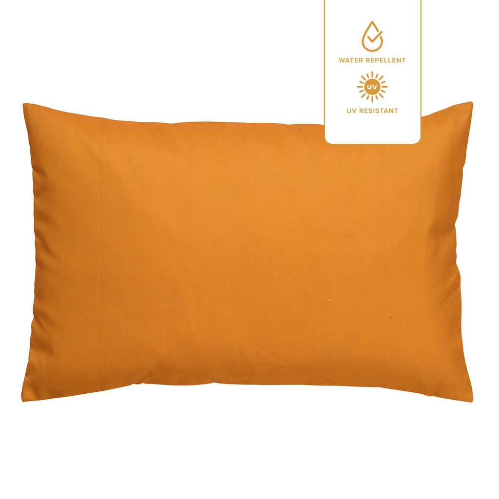 Nederlands decor Santorini - Buitenkussen 40x60 cm - waterafstotende en UV -resistent - Golden Glow - Yellow -ochre